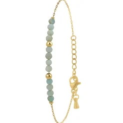 So Charm Bijoux Bracelet Femme So Charm - B4264-AMAZONITE - Bracelet Mode Doré | Femme Bracelet