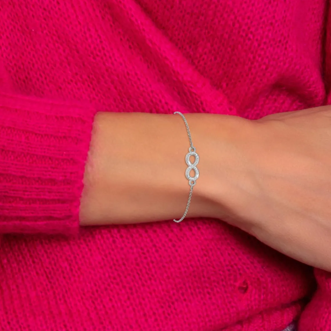 So Charm Bijoux Bracelet Femme So Charm - B3374-ARGENT - Bracelet Infini Argenté | Femme Bracelet
