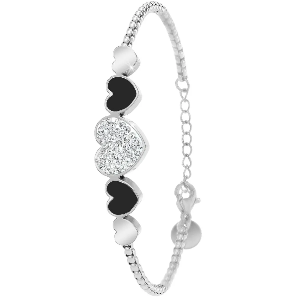 So Charm Bijoux Bracelet Femme So Charm - B2935-ARGENT-BRACELET - Bracelet Coeur Argenté | Femme Bracelet