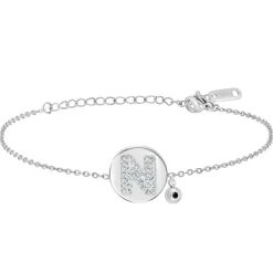So Charm Bijoux Bracelet Femme So Charm - BD2693-ARGENT-N-DIAMANT - Bracelet Argenté Lettre | Femme Bracelet