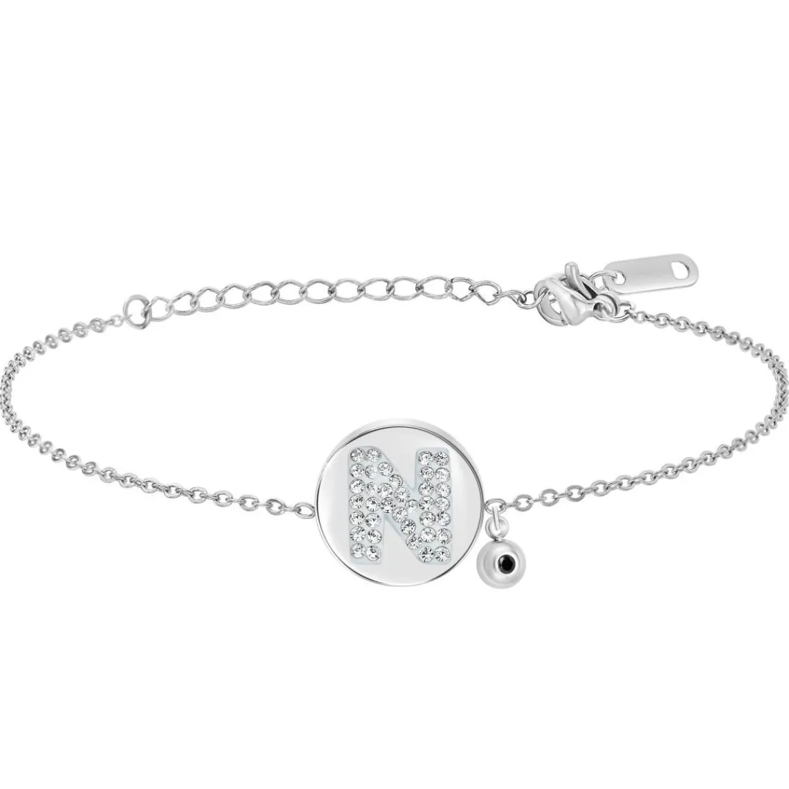 So Charm Bijoux Bracelet Femme So Charm - BD2693-ARGENT-N-DIAMANT - Bracelet Argenté Lettre | Femme Bracelet