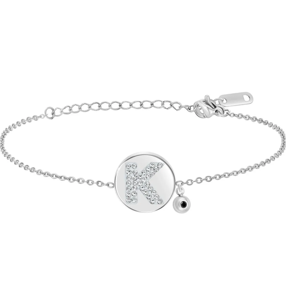 So Charm Bijoux Bracelet Femme So Charm - BD2693-ARGENT-K-DIAMANT - Bracelet Argenté Lettre | Femme Bracelet