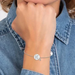 So Charm Bijoux Bracelet Femme So Charm - BD2693-ARGENT-K-DIAMANT - Bracelet Argenté Lettre | Femme Bracelet
