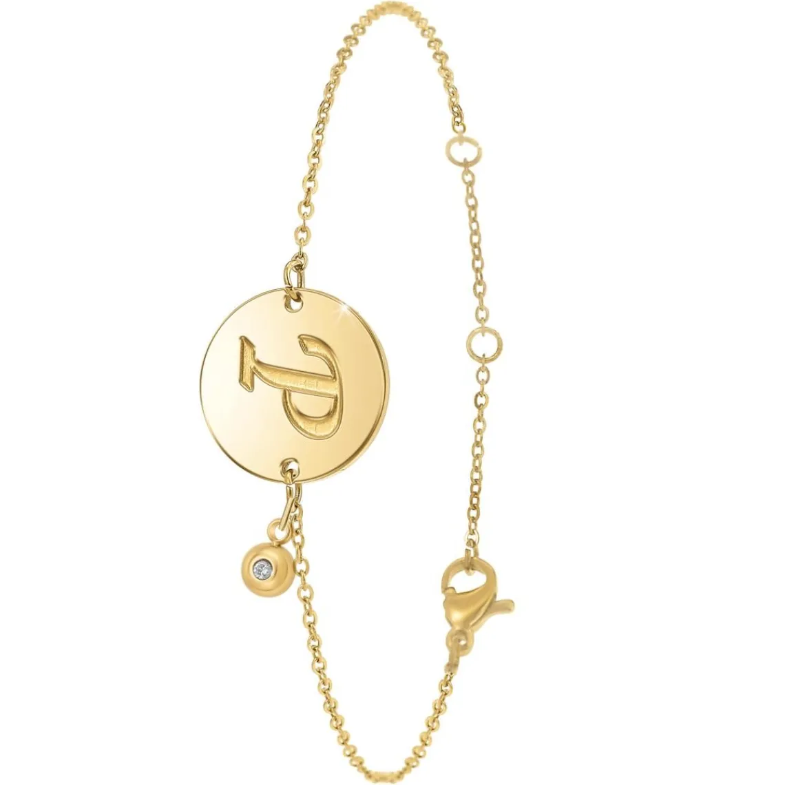 So Charm Bijoux Bracelet Femme So Charm - BD2281-DORE-P-DIAMANT - Bracelet Initial Doré | Femme Bracelet