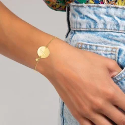 So Charm Bijoux Bracelet Femme So Charm - BD2281-DORE-J-DIAMANT - Bracelet Initial Doré | Femme Bracelet