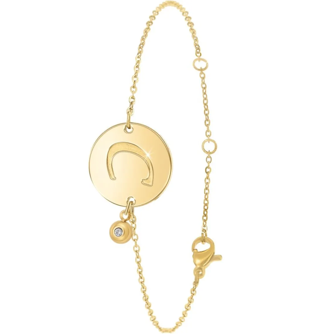 So Charm Bijoux Bracelet Femme So Charm - BD2281-DORE-C-DIAMANT - Bracelet Initial Doré | Femme Bracelet