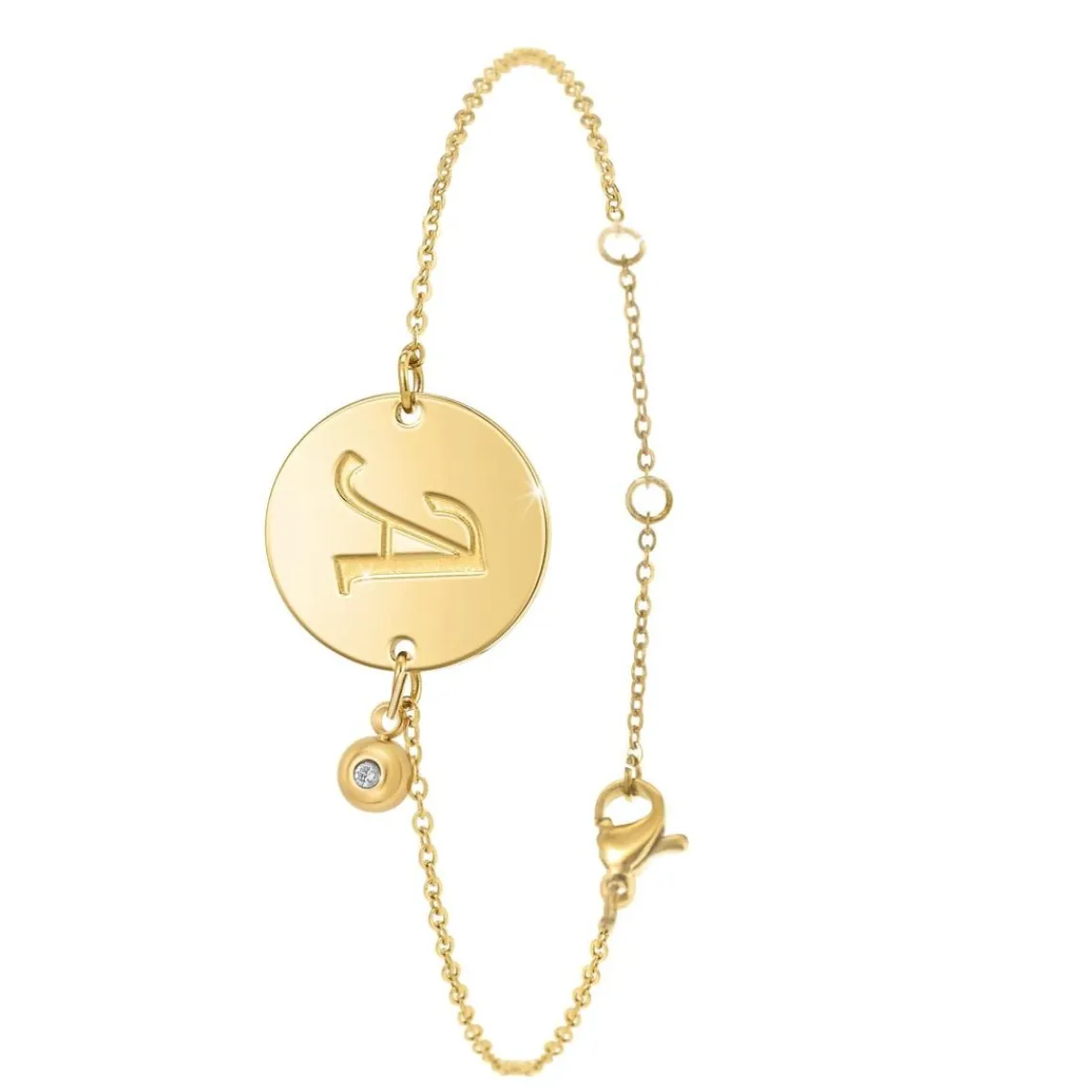 So Charm Bijoux Bracelet Femme So Charm - BD2281-DORE-A-DIAMANT - Bracelet Initial Doré | Femme Bracelet