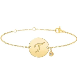 So Charm Bijoux Bracelet Femme So Charm - BD2281-DORE-T-DIAMANT - Bracelet Initial Doré | Femme Bracelet