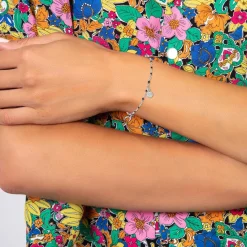 So Charm Bijoux Bracelet Femme So Charm - BD2381-NOIR-DIAMANT - Bracelet Mode Argenté | Femme Bracelet