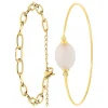 So Charm Bijoux Bracelet Femme So Charm - B2369-DORE+B2492-ROSE - Bracelet Mode Doré | Femme Bracelet