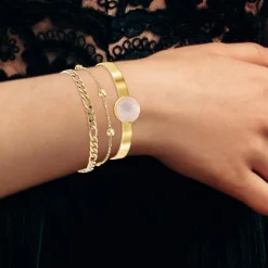 So Charm Bijoux Bracelet Femme So Charm - B2371-DORE+B2384-DORE+B2494-ROSE - Bracelets Mode Dorés | Femme Bracelet