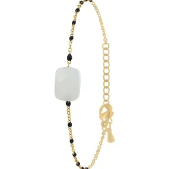 So Charm Bijoux Bracelet Femme So Charm - B4275-DORE-QUARTZBLANC - Bracelet Mode Doré | Femme Bracelet
