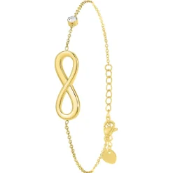 So Charm Bijoux Bracelet Femme So Charm - B3023-DORE - Bracelet Infini Doré | Femme Bracelet
