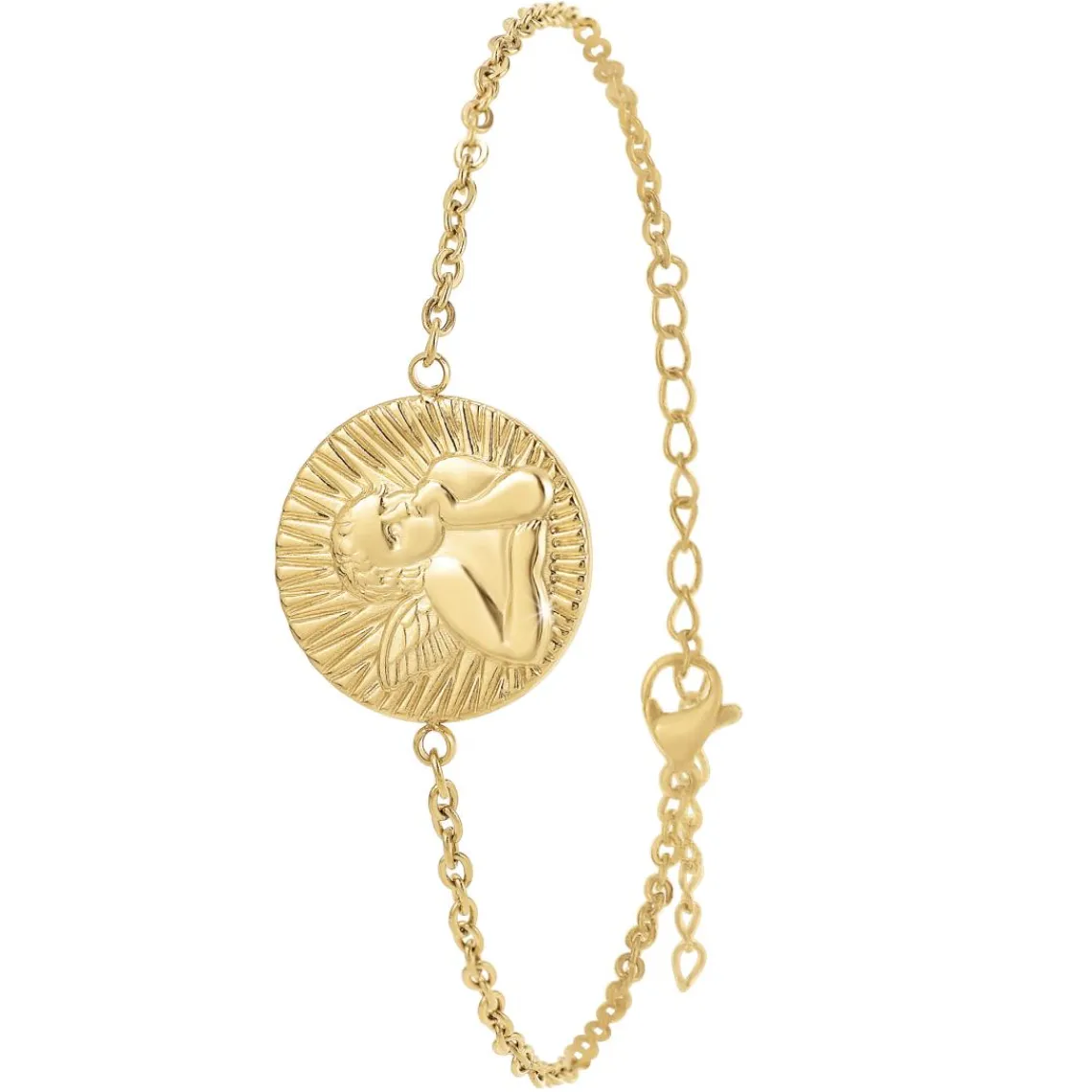 So Charm Bijoux Bracelet Femme So Charm - B2980-DORE - Bracelet Médaille Dorée | Femme Bracelet