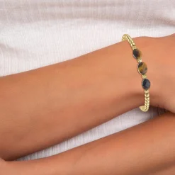 So Charm Bijoux Bracelet Femme So Charm - B4173-MARRON - Bracelet Mode Doré | Femme Bracelet
