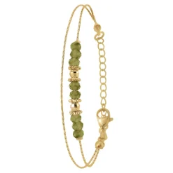 So Charm Bijoux Bracelet Femme So Charm - B4174-VERT - Bracelet Mode Doré | Femme Bracelet