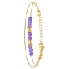 So Charm Bijoux Bracelet Femme So Charm - B4174-VIOLET - Bracelet Mode Doré | Femme Bracelet