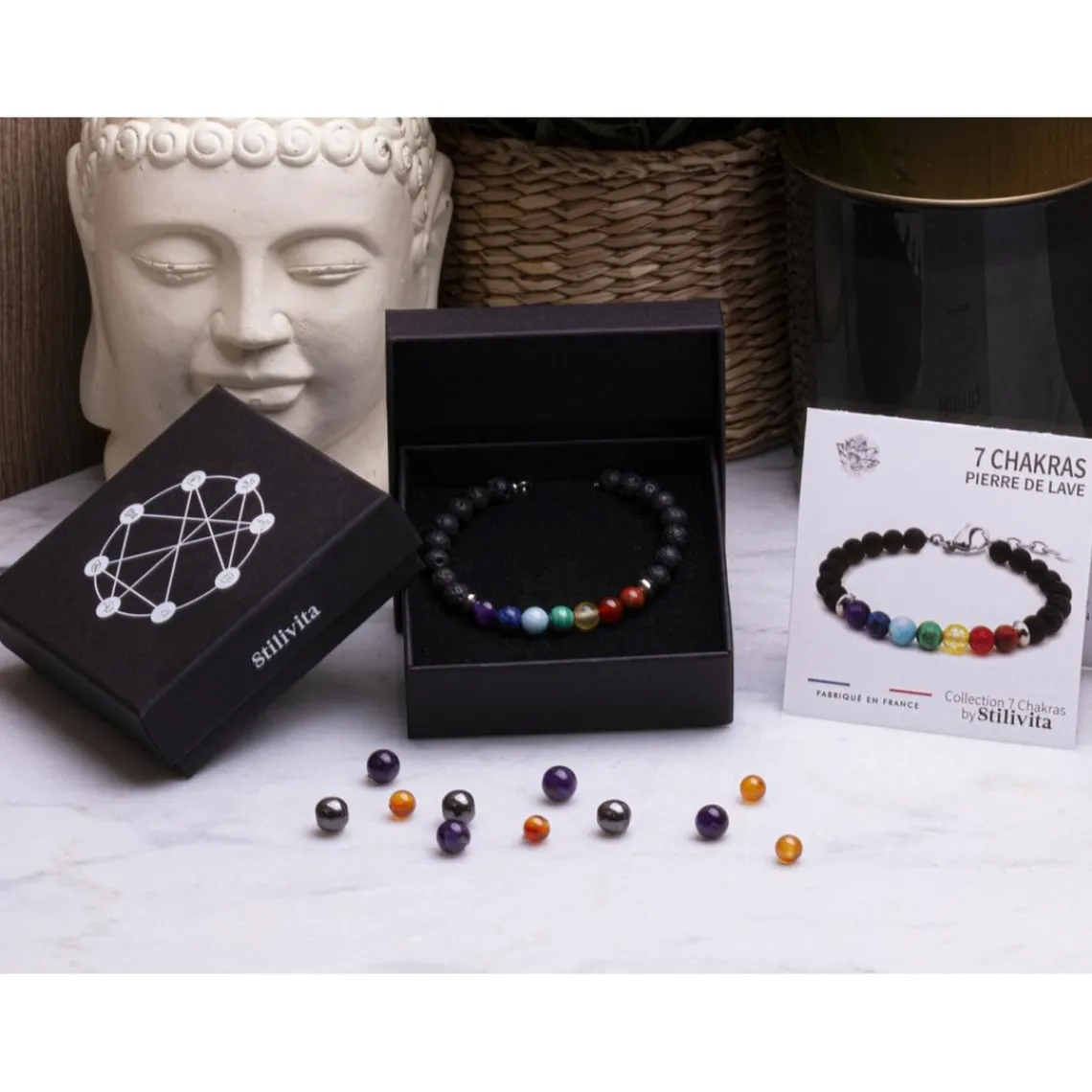 Stilivita Bijoux Bracelet Femme STILIVITA SI 319 - 7 CHAKRAS | Femme Bracelet