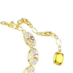 Swarovski Bijoux Bracelet Femme Swarovski Chroma - 5715800 Plaqué Or Multicolore | Femme Bracelet