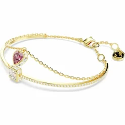 Swarovski Bijoux Bracelet Femme Swarovski Chroma Softb Heart - 5683835 rouge,doré | Femme Bracelet
