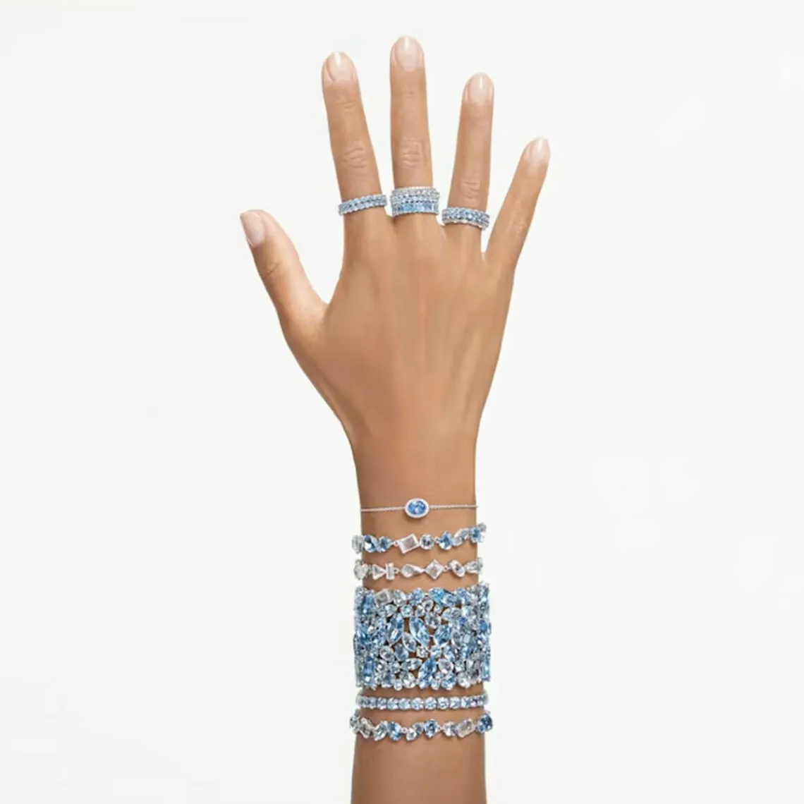 Swarovski Bijoux Bracelet Femme Swarovski 5666018 Gema - BLU/RHS M | Femme Bracelet