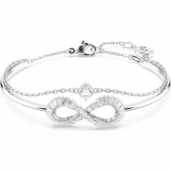 Swarovski Bijoux Bracelet Femme Swarovski Hyperbola Soft - 5684049 blanc,argent | Femme Bracelet