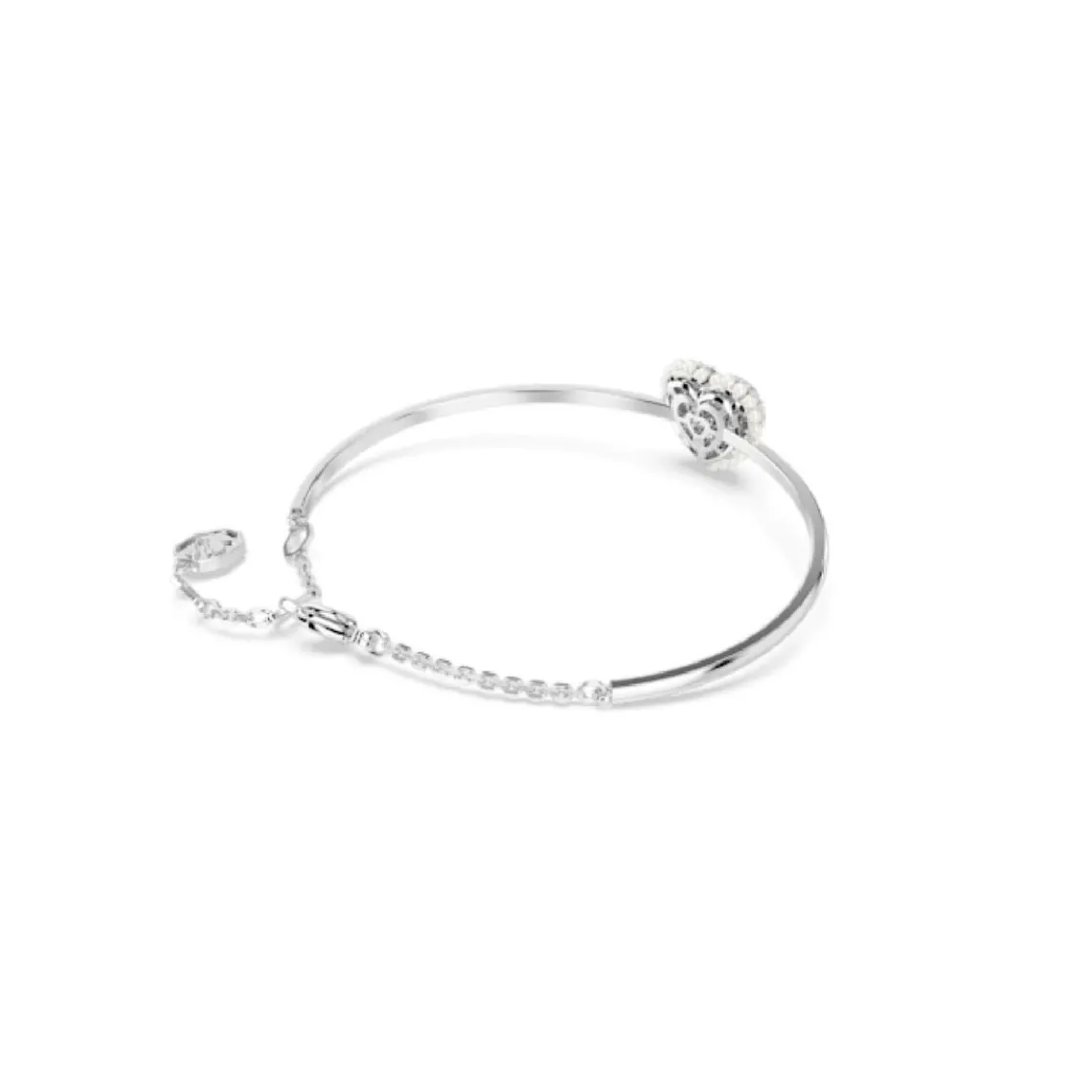 Swarovski Bijoux Bracelet Femme Swarovski Hyperbola Soft Heart - 5684385 blanc,argent | Femme Bracelet