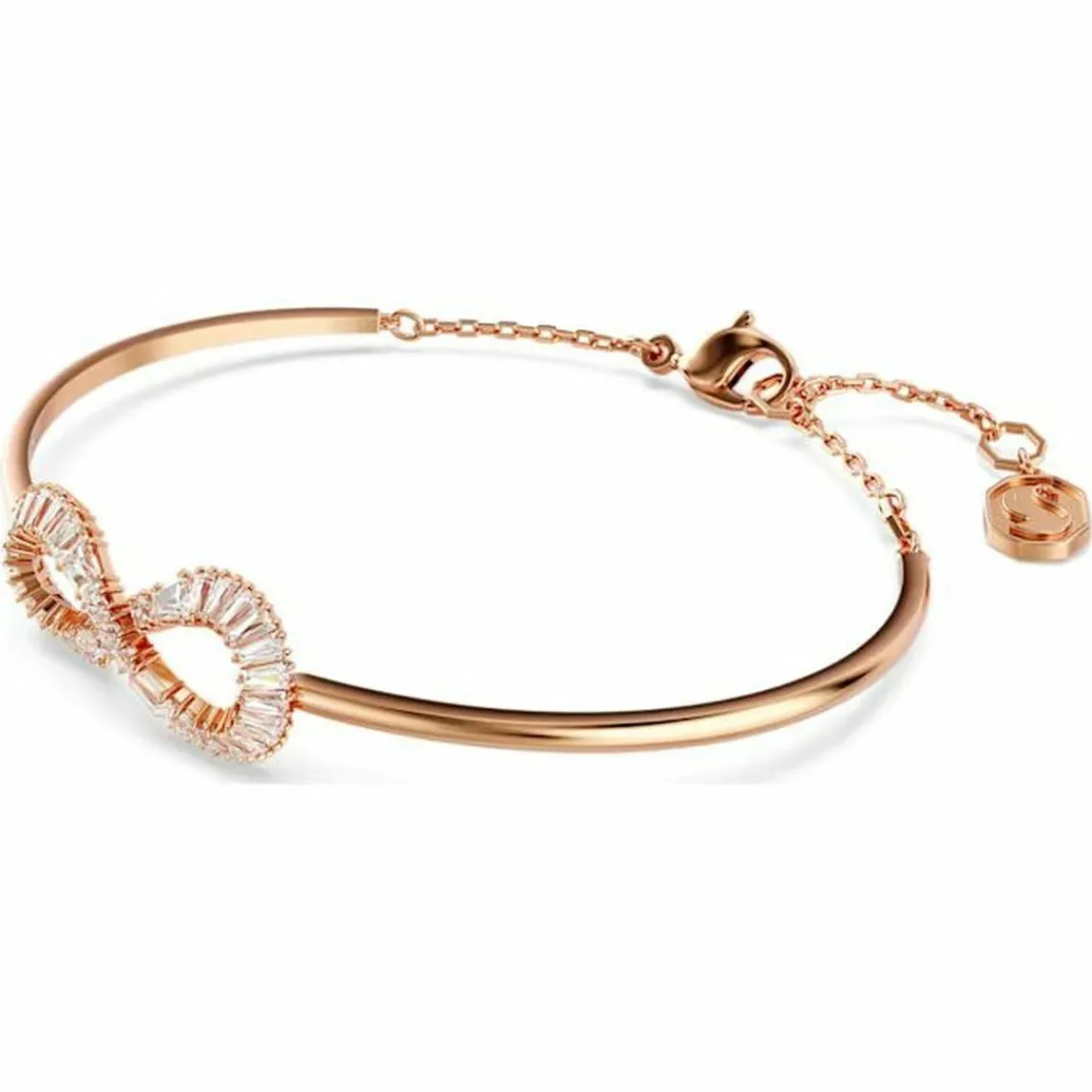 Swarovski Bijoux Bracelet Femme Swarovski Hyperbola Soft - 5679443 doré rose,blanc | Femme Bracelet