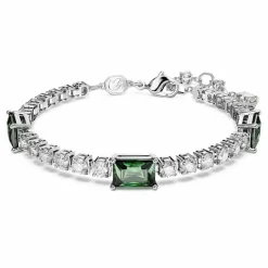 Swarovski Bijoux Bracelet Femme Swarovski Matrix TB 5666422 Green Stones - GRE/RHS M | Femme Bracelet