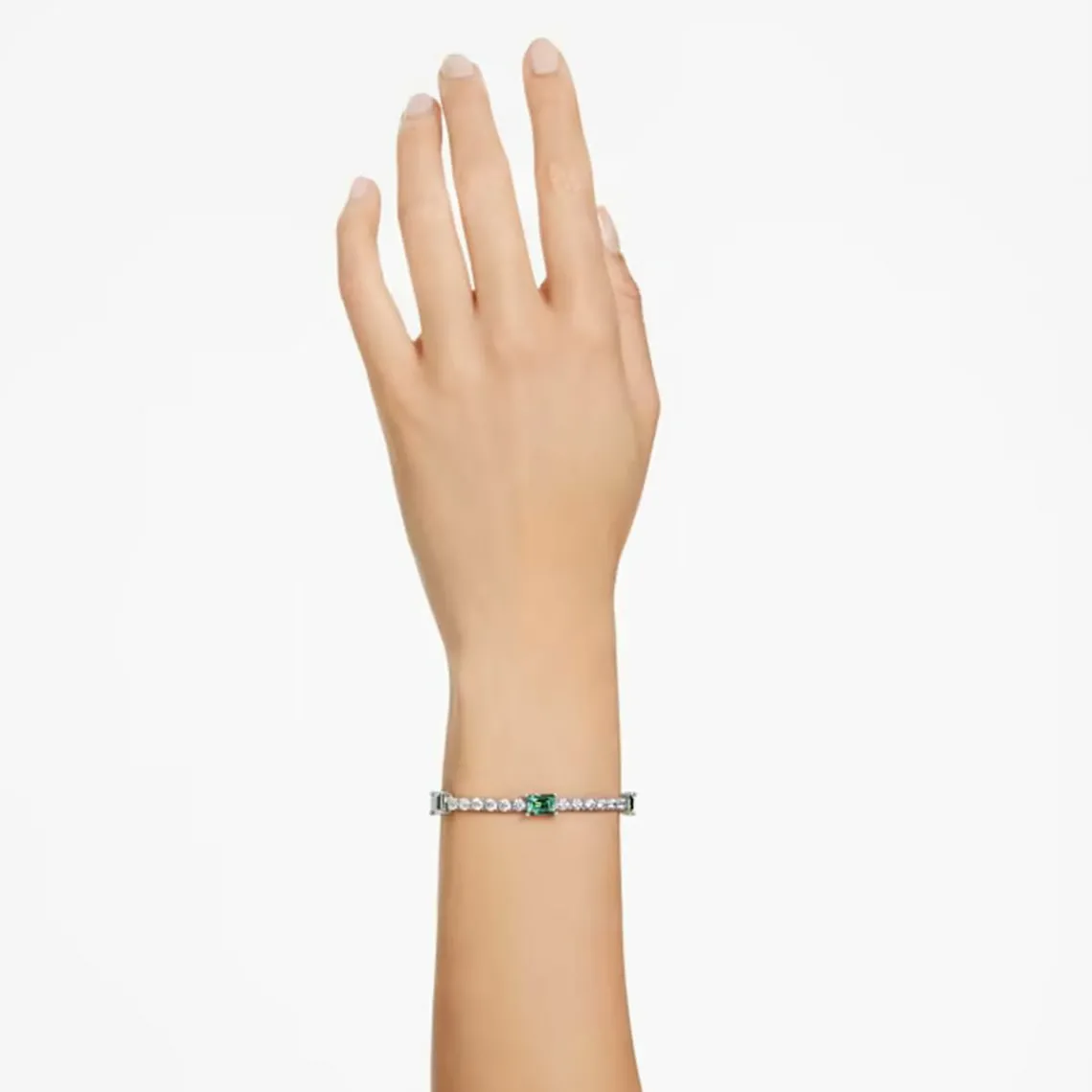 Swarovski Bijoux Bracelet Femme Swarovski Matrix TB 5666422 Green Stones - GRE/RHS M | Femme Bracelet