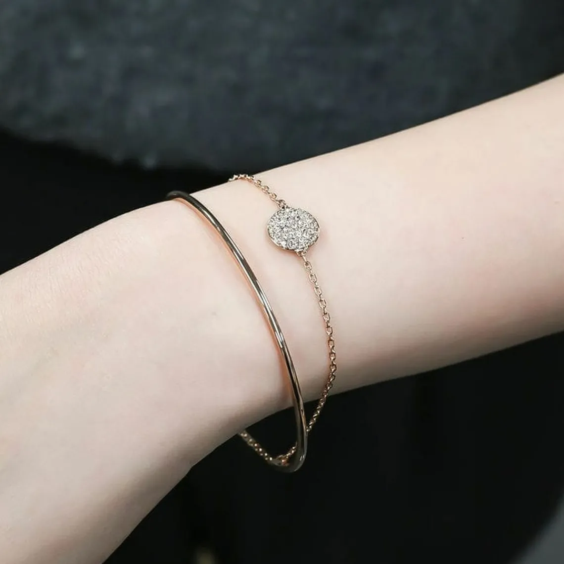 Swarovski Bijoux Bracelet Femme Swarovski Meteora - 5683452 argent,doré rose | Femme Bracelet