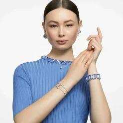 Swarovski Bijoux Bracelet Femme Swarovski - 5620556 Métal rhodié Bleu Argent | Femme Bracelet