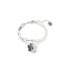 Swarovski Bijoux Bracelet Femme Swarovski Swan - 5705720 Métal Rhodié Noir | Femme Bracelet