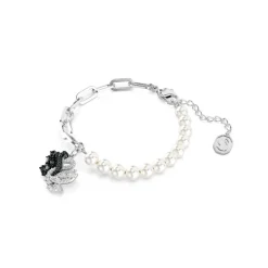 Swarovski Bijoux Bracelet Femme Swarovski Swan - 5705720 Métal Rhodié Noir | Femme Bracelet