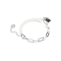 Swarovski Bijoux Bracelet Femme Swarovski Swan - 5705720 Métal Rhodié Noir | Femme Bracelet