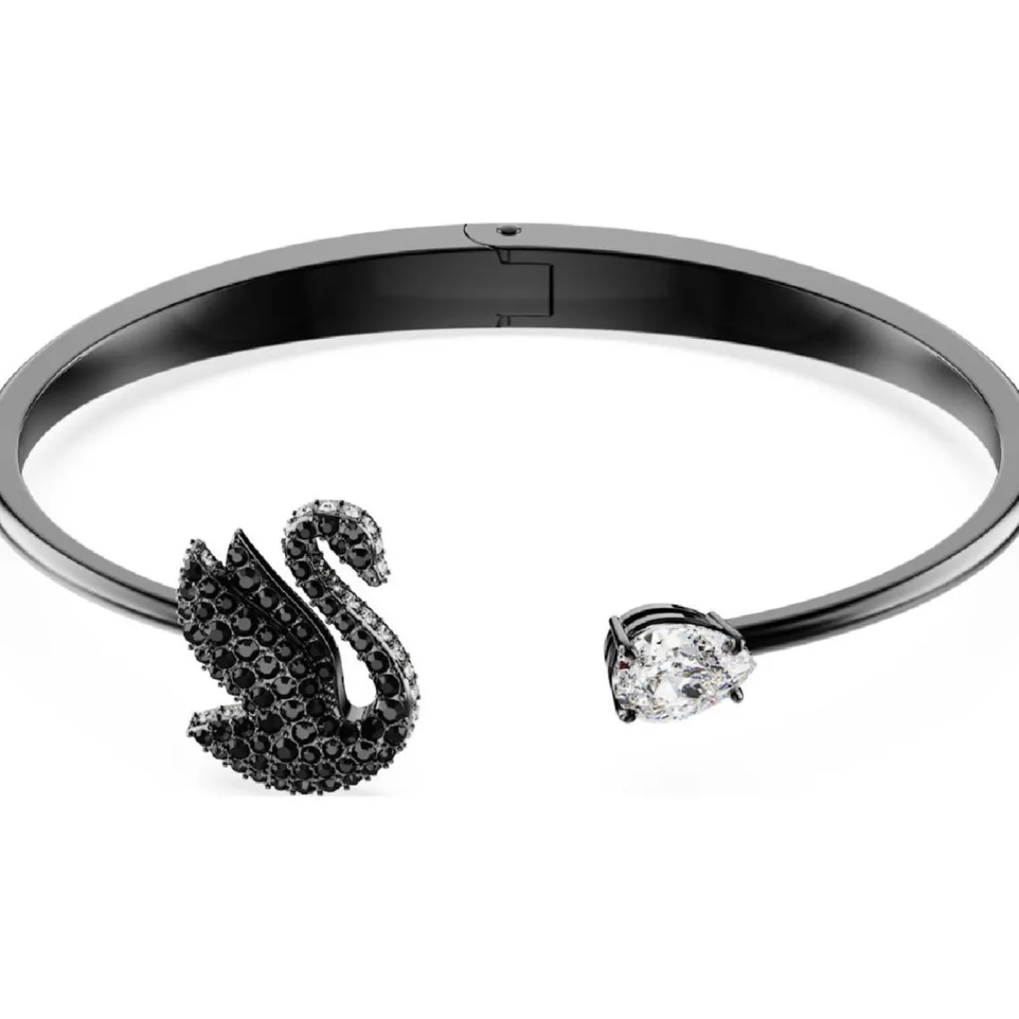 Swarovski Bijoux Bracelet Femme Swarovski Swan - 568874 noir,argent | Femme Bracelet