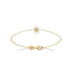 Maison de la Bijouterie Bracelet femme étoile fantaisie plaqué or UYZUYYZV | Femme Bracelet