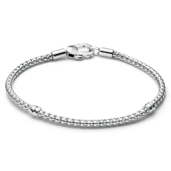 Pandora Bracelet Fermoir Clouté & Chaîne | Femme Bracelet