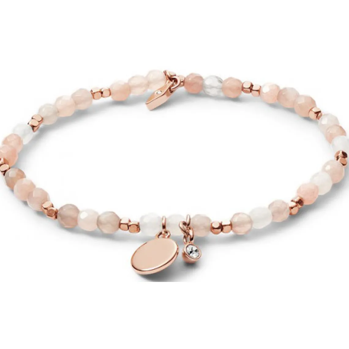 Fossil Bijoux Bracelet JA6945791 - VINTAGE MOTIFS HOWLITE BLANC 19 cm Femme | Femme Bracelet