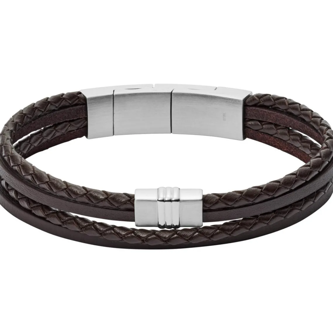 Fossil Bijoux Bracelet JF02934040 - Bracelet Cuir Marron Homme | Homme Bracelet