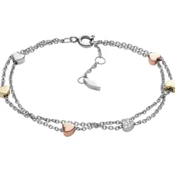 Fossil Bijoux Bracelet JF02854998 - Bracelet Acier Argenté Femme | Femme Bracelet|Bracelet
