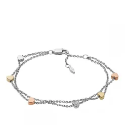 Fossil Bijoux Bracelet JF02854998 - Bracelet Acier Argenté Femme | Femme Bracelet|Bracelet