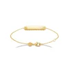 Maison de la Bijouterie Bracelet gourmette femme plaque à graver plaqué or UYY0Y4ZV | Femme Bracelet