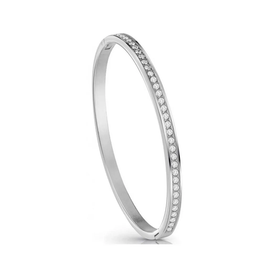 Guess Bijoux Bracelet JUBB02248JWRHS - Jonc acier doré pavé cristaux Femme | Femme Bracelet