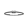 Maison de la Bijouterie Bracelet Homme acier cuir tressé noir 3ZYZY0ZU | Homme Bracelet