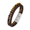 All Blacks Bijoux Bracelet Homme All Blacks 682154 - Cuir Marron | Homme Bracelet