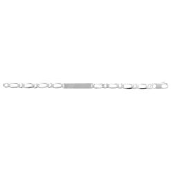 Maison de la Bijouterie Bracelet Homme argent chainage figaro 1-1 7mm 56Z00WYZ | Homme Bracelet
