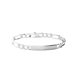 Maison de la Bijouterie Bracelet Homme argent chainage figaro 1-3 6mm 533006Y0 | Homme Bracelet