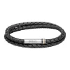Boss Bijoux Bracelet Homme Ares 1580489 - Cuir, Acier Noir | Homme Bracelet