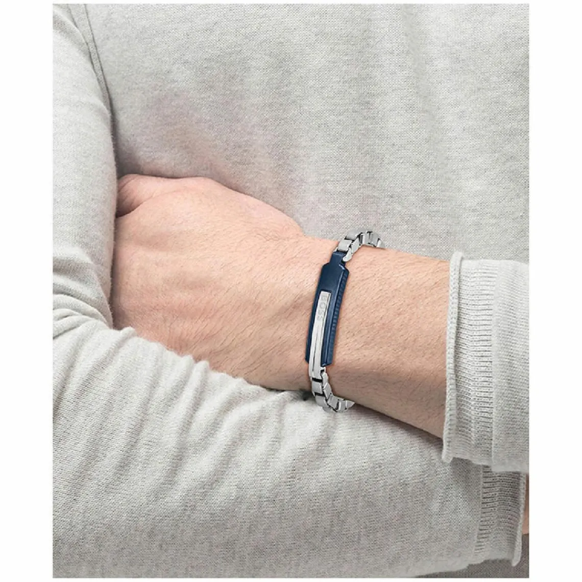 Boss Bijoux Bracelet Homme Orlado 1580359M - Acier Bleu | Homme Bracelet
